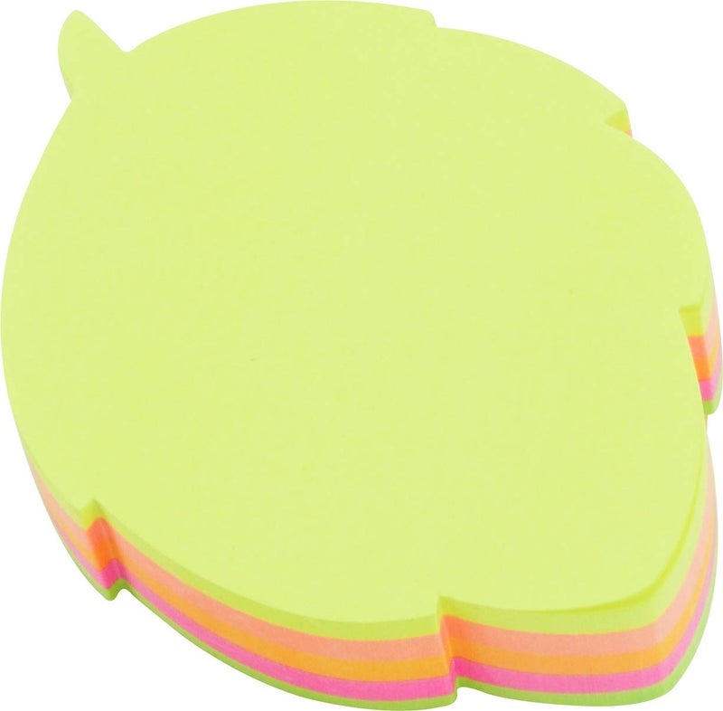 4A Shapes Sticky Notes,Leaf Shape,2.83 x 2.83 Inches,Neon Assorted,Self-Stick Notes,200 Sheets/Pad,1 Pad/Pack,4A 5061 - Image 3